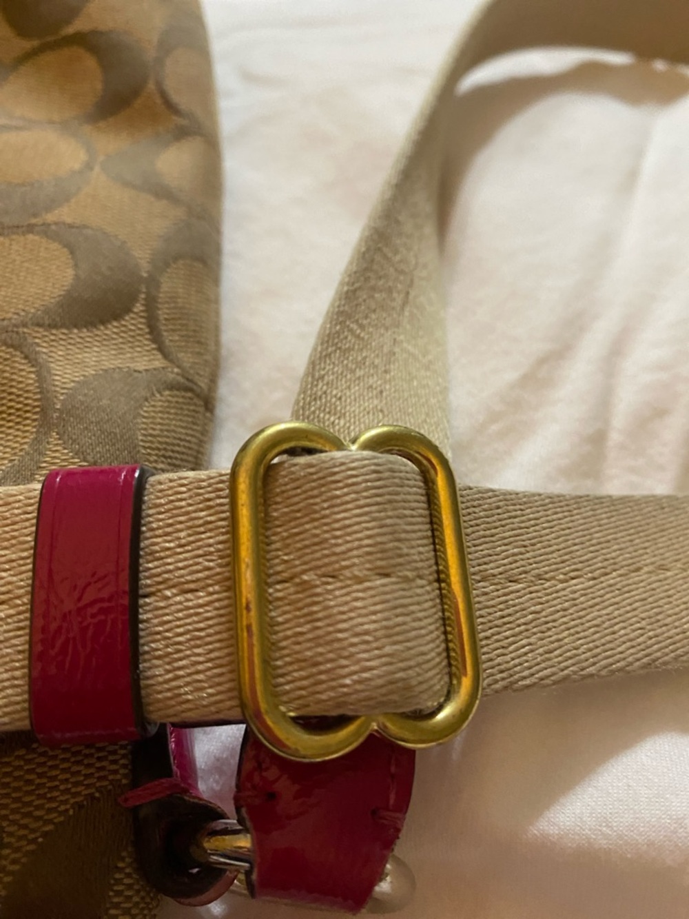 Coach Signature Stripe Swing Pack Crossbody - Picture 9 of 9